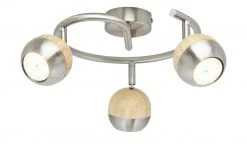 KHG LED-Spot, 3-flammig mit Holz