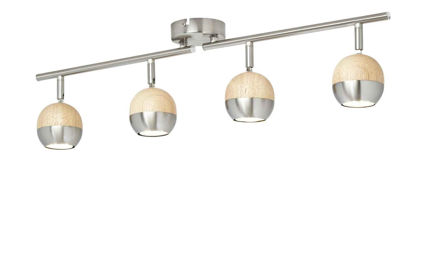 KHG LED-Spot, 4-flammig, mit Holz 2 KHG LED-Spot, 4-flammig, mit Holz – Bild 2