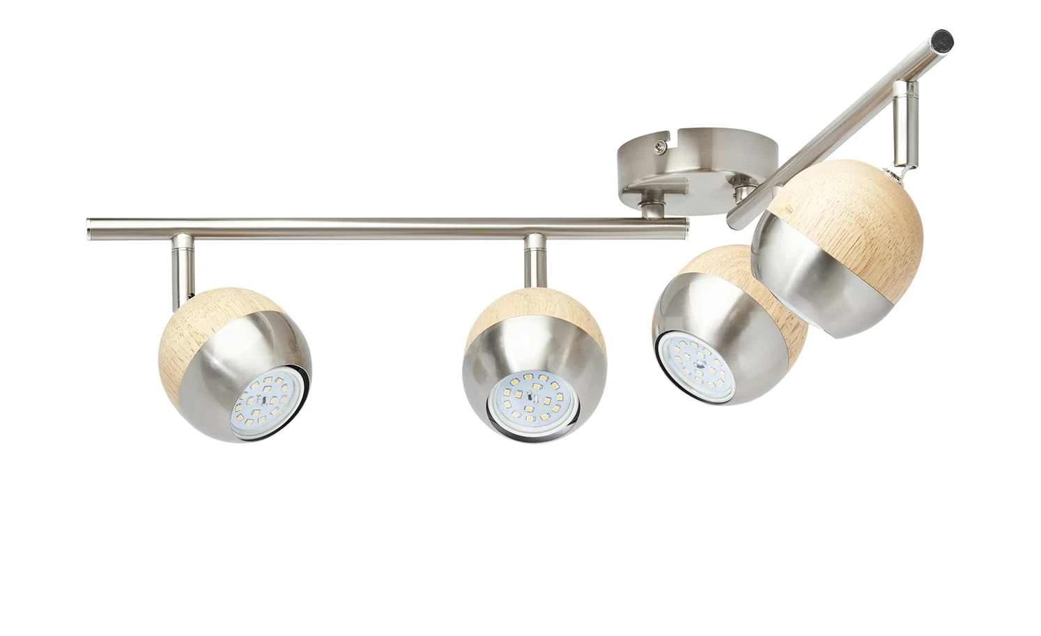 KHG LED-Spot, 4-flammig, mit Holz 5 KHG LED-Spot, 4-flammig, mit Holz – Bild 5