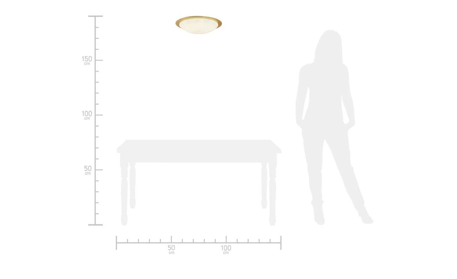 KHG LED-Deckenleuchte, 1-flammig, goldfarben | 42,5|cm 13 KHG LED-Deckenleuchte, 1-flammig, goldfarben | 42,5|cm – Bild 13