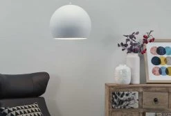 HOME STORY LED-Pendelleuchte, 1-flammig, weiß mit Fernbedienung