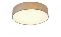 KHG LED-Deckenleuchte, 1-flammig, Stoffschirm grau -Innenleuchten Verkaufsladen 665144 1 202101152237