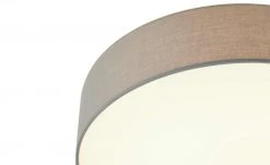 KHG LED-Deckenleuchte, 1-flammig, Stoffschirm grau -Innenleuchten Verkaufsladen 665144 5 202101182236