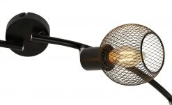 Deckenstrahler, 4-flammig, Drahtschirm schwarz 10 Deckenstrahler, 4-flammig, Drahtschirm schwarz -Innenleuchten Verkaufsladen 665207 5 202007080953