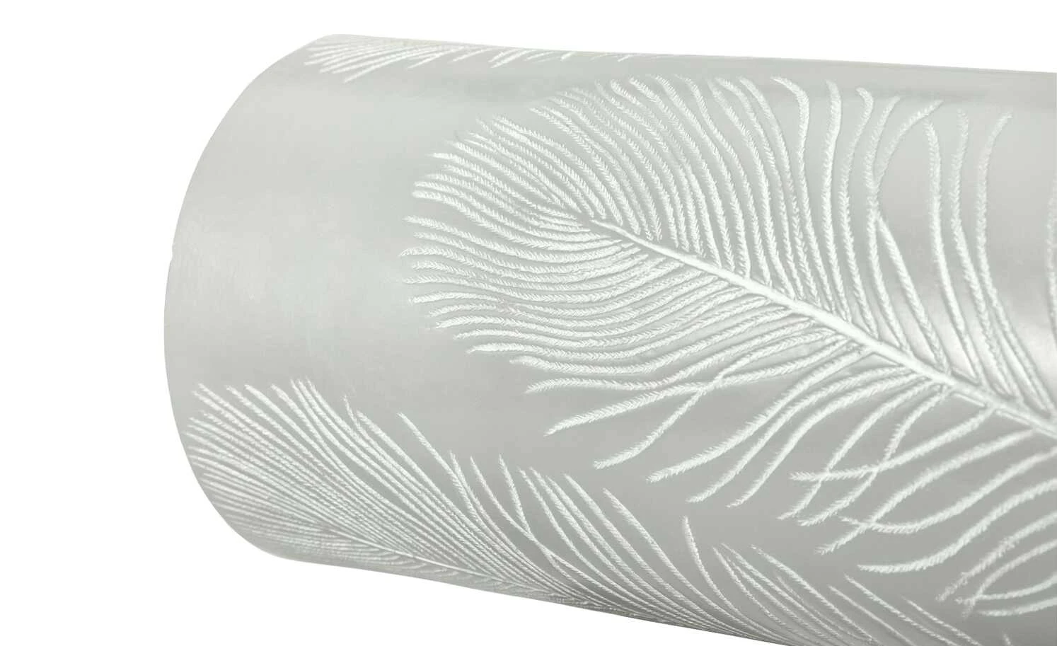 LED-Echtwachs-Kerzen 2er-Set, grau mit Federoptik 6 LED-Echtwachs-Kerzen 2er-Set, grau mit Federoptik – Bild 6