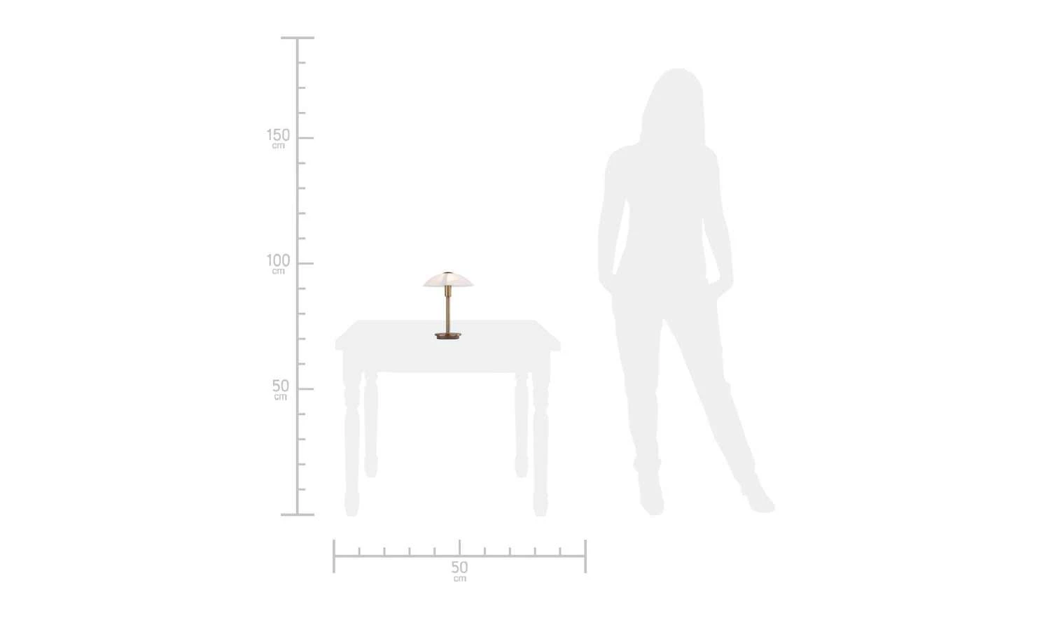 Paul Neuhaus Tischleuchte altmessing mit Glasschirm 2 Paul Neuhaus Tischleuchte altmessing mit Glasschirm – Bild 2