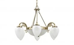 KHG Kronleuchter messing matt 8-flammig -Innenleuchten Verkaufsladen 680606 5 201811271453