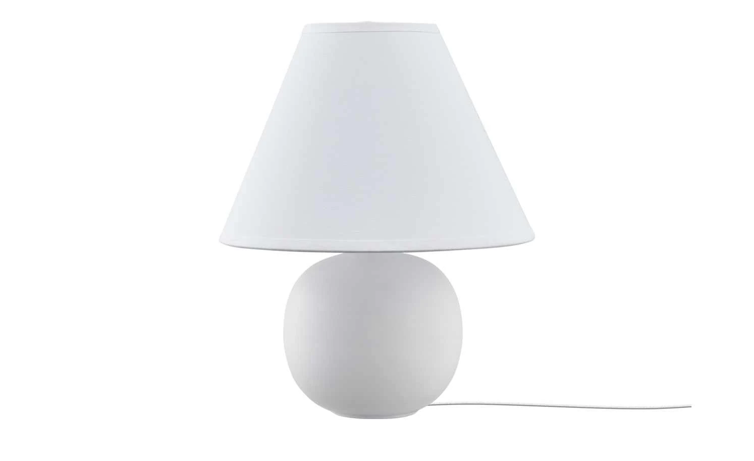 KHG Keramik-Tischleuchte, weiß 2 KHG Keramik-Tischleuchte, weiß – Bild 2