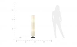 HOME STORY Stehlampe mit weißem Papierschirm, Holzfuß -Innenleuchten Verkaufsladen 684178 6 202106182233