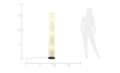 HOME STORY Stehlampe mit weißem Papierschirm rund -Innenleuchten Verkaufsladen 687323 7 201911212245