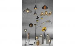 HOME STORY Bogenleuchte schwarz mit 5 Armen -Innenleuchten Verkaufsladen 688641 3 202204191232