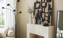 HOME STORY Bogenleuchte schwarz mit 5 Armen -Innenleuchten Verkaufsladen 688641 5 202204191232