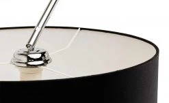 HOME STORY Bogenleuchte mit schwarzem Stoffschirm -Innenleuchten Verkaufsladen 688645 9 201811271454