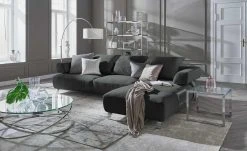 HOME STORY Bogenleuchte mit weißem Stoffschirm -Innenleuchten Verkaufsladen 688647 29 202002140030