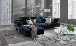 HOME STORY Bogenleuchte mit weißem Stoffschirm -Innenleuchten Verkaufsladen 688647 36 202002140030