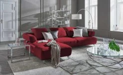 HOME STORY Bogenleuchte mit weißem Stoffschirm -Innenleuchten Verkaufsladen 688647 42 202002140030