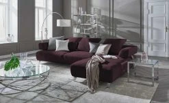 HOME STORY Bogenleuchte mit weißem Stoffschirm -Innenleuchten Verkaufsladen 688647 45 202002140030