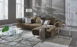 HOME STORY Bogenleuchte mit weißem Stoffschirm -Innenleuchten Verkaufsladen 688647 47 202002140030