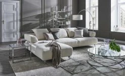 HOME STORY Bogenleuchte mit weißem Stoffschirm -Innenleuchten Verkaufsladen 688647 5 202002140030