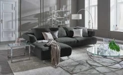 HOME STORY Bogenleuchte mit weißem Stoffschirm -Innenleuchten Verkaufsladen 688647 9 202002140030