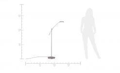 Trio LED-Leseleuchte nickel matt schwenkbar -Innenleuchten Verkaufsladen 688655 5 202106082233