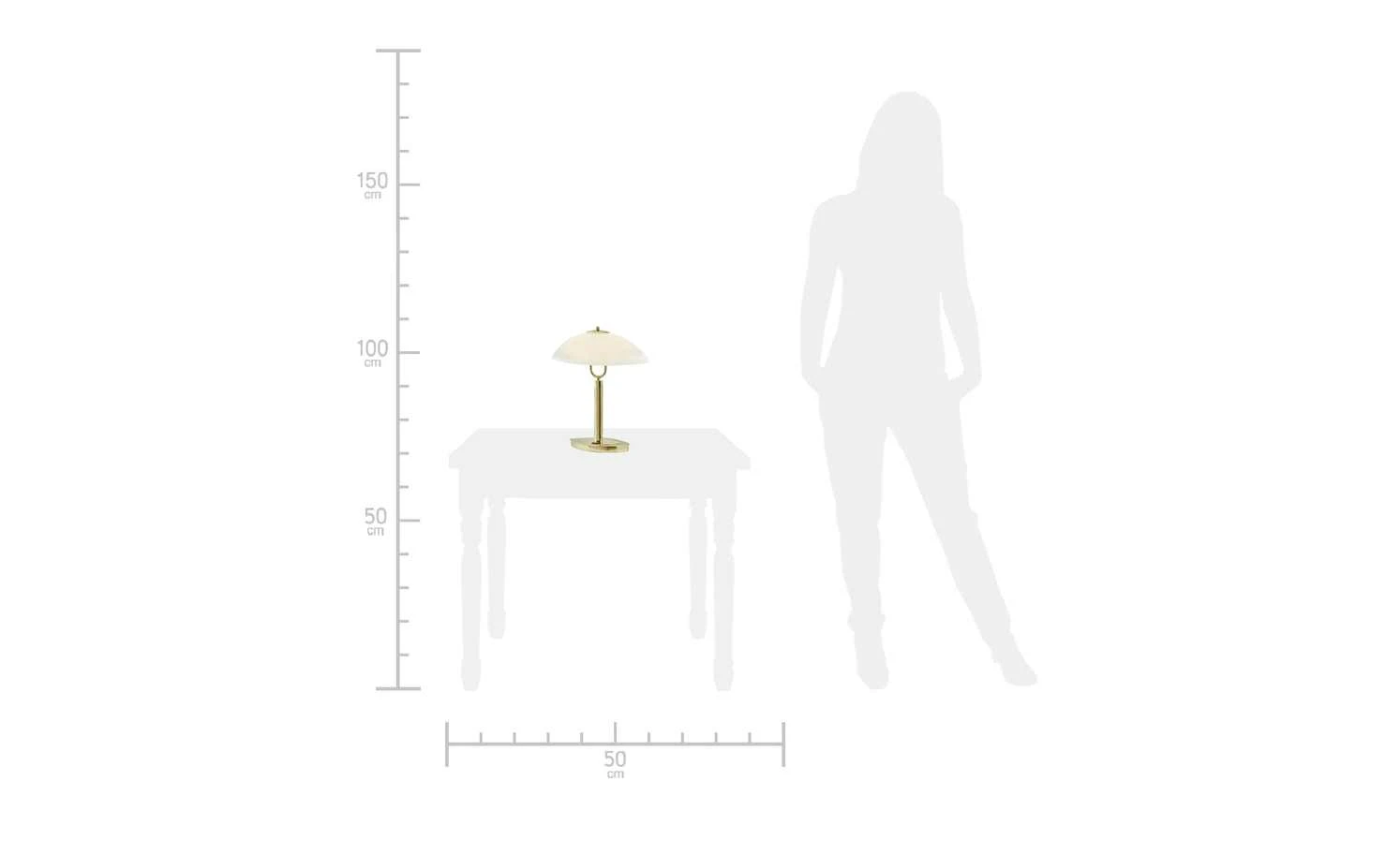 KHG LED Tischleuchte, 2-flammig | Messing matt 6 KHG LED Tischleuchte, 2-flammig | Messing matt – Bild 6