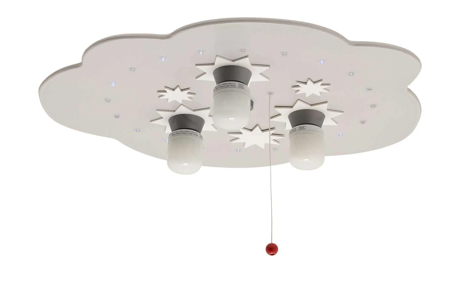 Deckenleuchte Sternenhimmel Holz weiß 2 Deckenleuchte Sternenhimmel Holz weiß – Bild 2