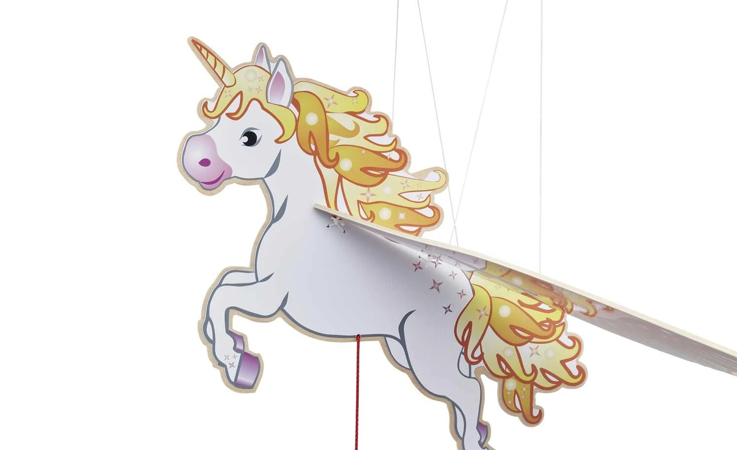 Deckenleuchte, rosa Einhorn 5-flammig 3 Deckenleuchte, rosa Einhorn 5-flammig – Bild 3