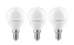 LED 3-er Pack, Tropfen E14 4W, 250lm, 2700K