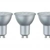 LED 3-er Pack GU10/ 6,5W, silber