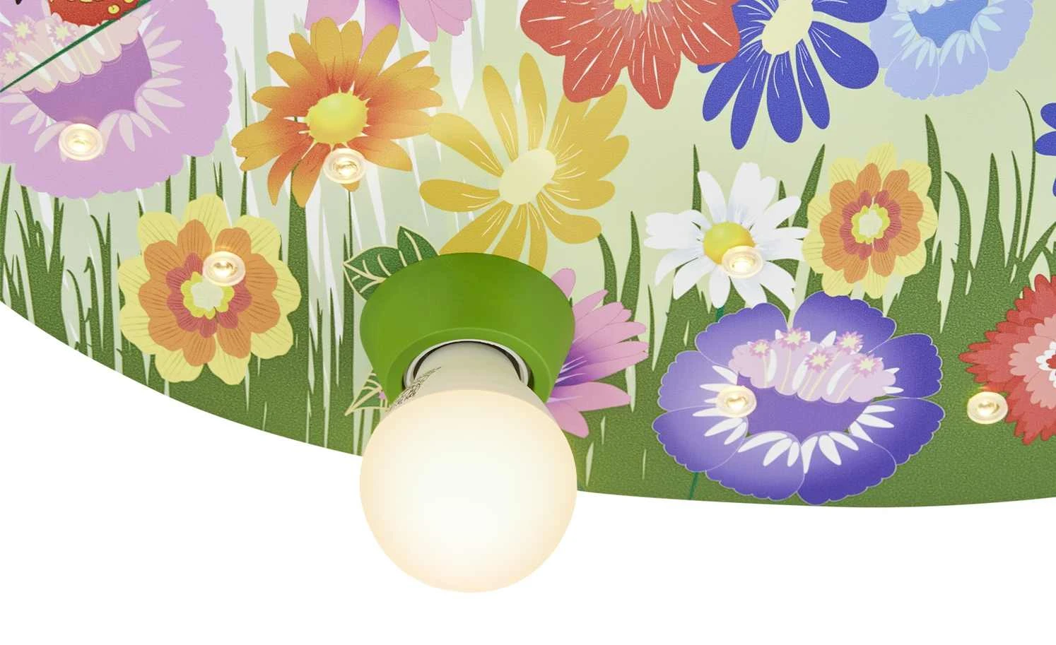 Deckenleuchte, 5+1 flammig, bunt 2 Deckenleuchte, 5+1 flammig, bunt – Bild 2