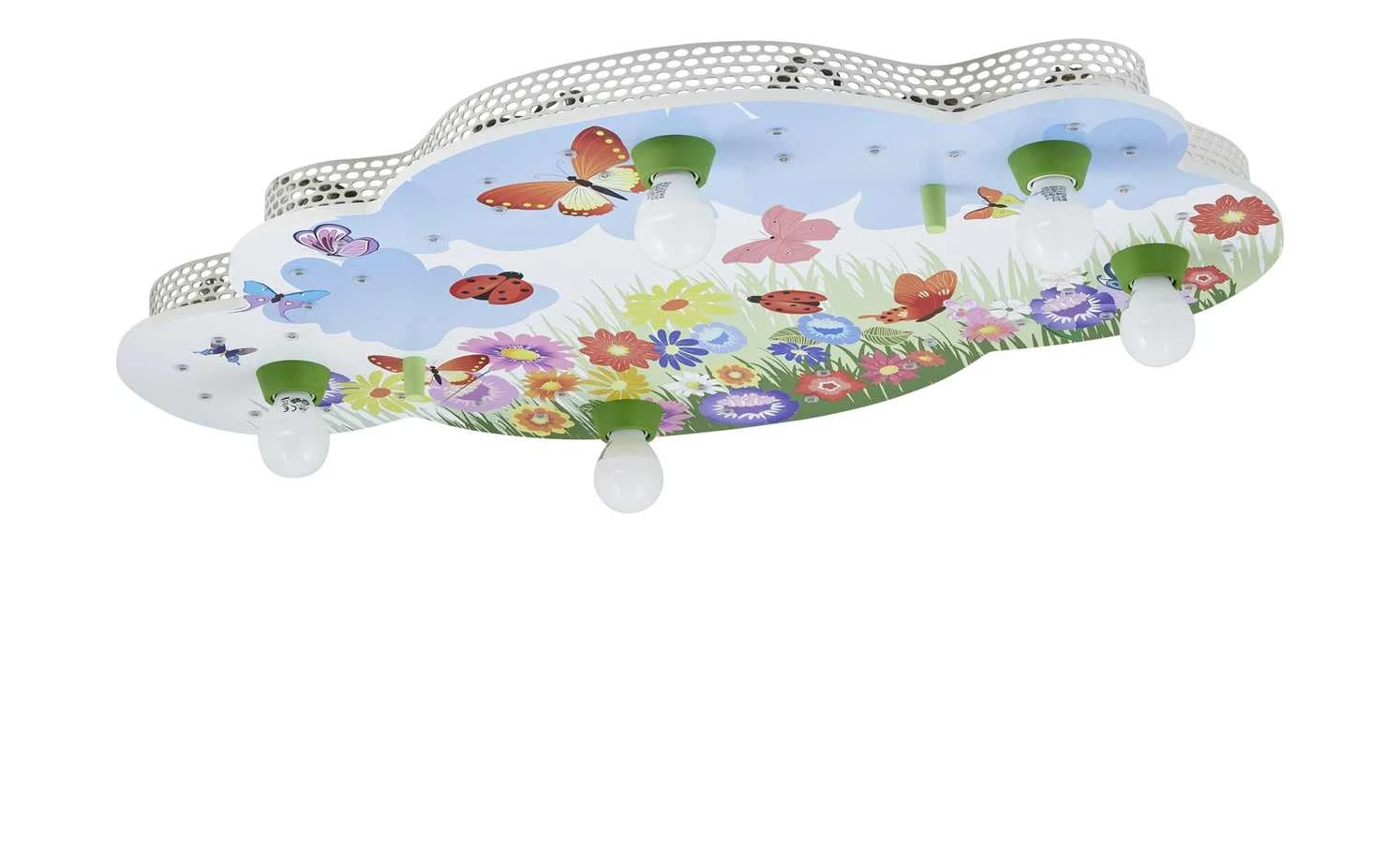 Deckenleuchte, 5+1 flammig, bunt 4 Deckenleuchte, 5+1 flammig, bunt – Bild 4